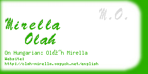 mirella olah business card